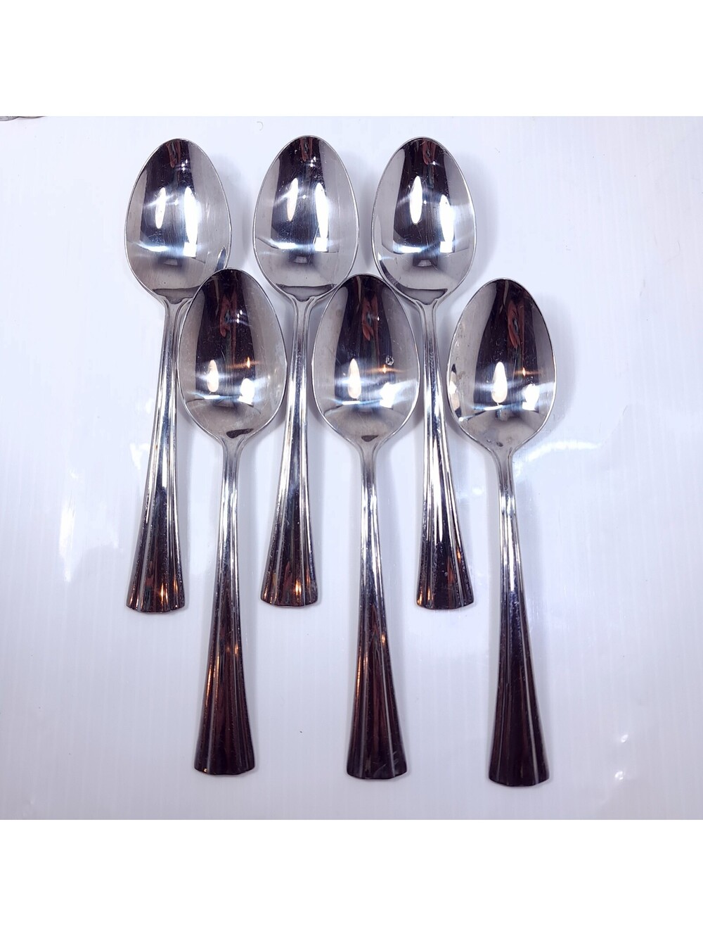 Reed & Barton Brookshire Place Oval Soup Spoon 7" SET 6 stainless steel utensil